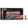 CCI Blazer Ammunition 9mm FMJ 115gr Aluminum – Case, 1000 Rounds